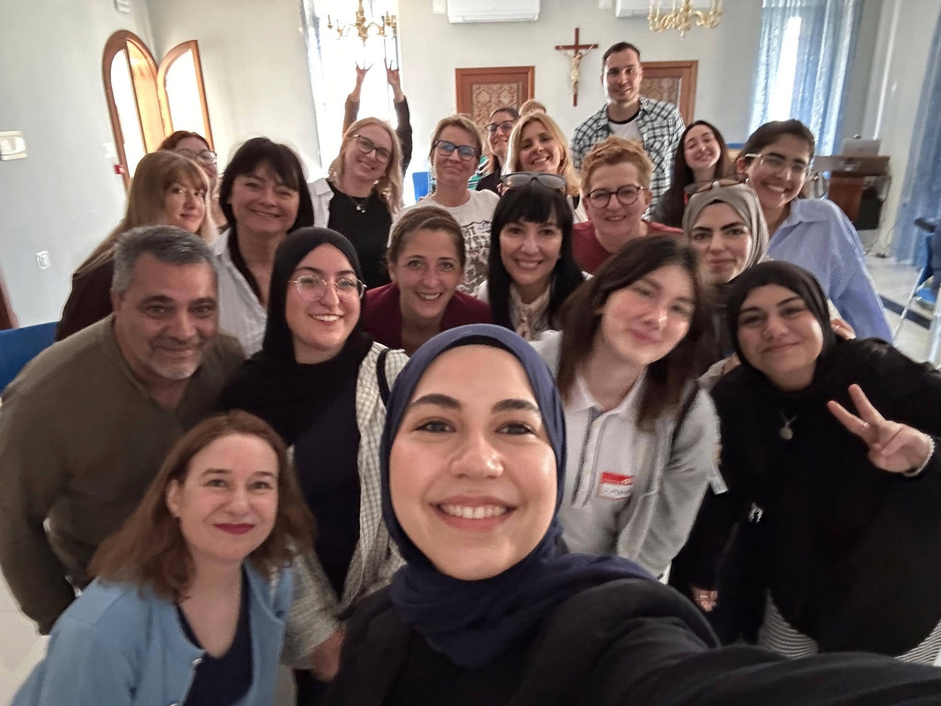 Teachers and youth workers at a Genista training