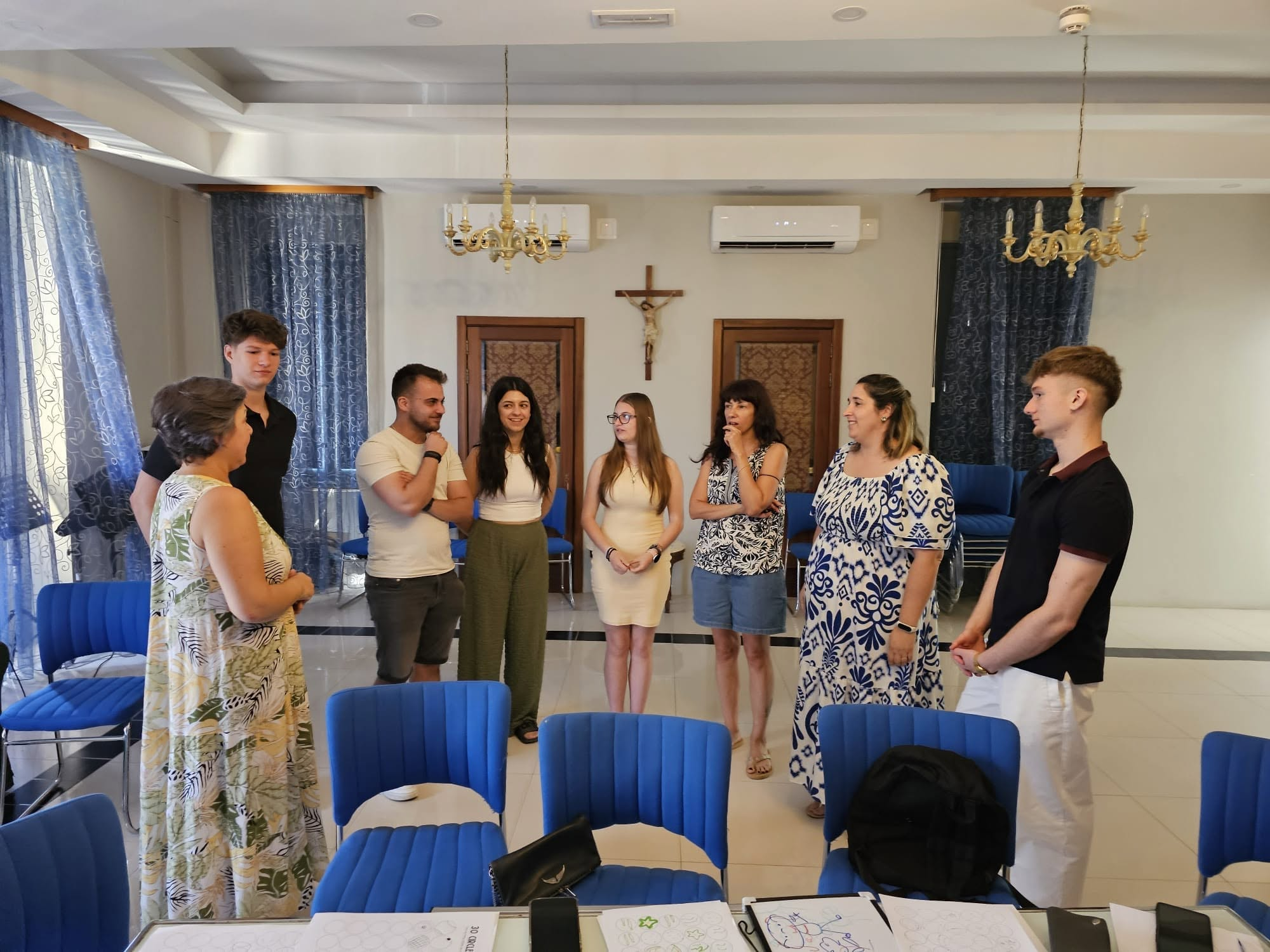 Learning circle — young people meeting, speaking and building confidence together.