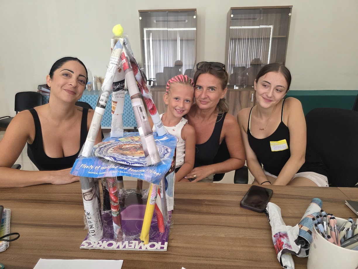 Participants with the finished team construction